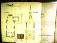 Plán opravy kaple v roce 1913